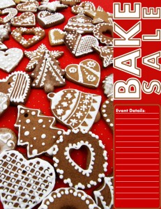 Christmas Cookie Bake Sale Flyer