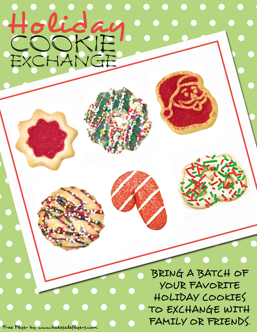 Cookie Exchange Flyer Template Free