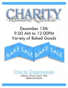charity bake sale
