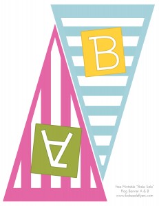 Printable Banner Letters A and B