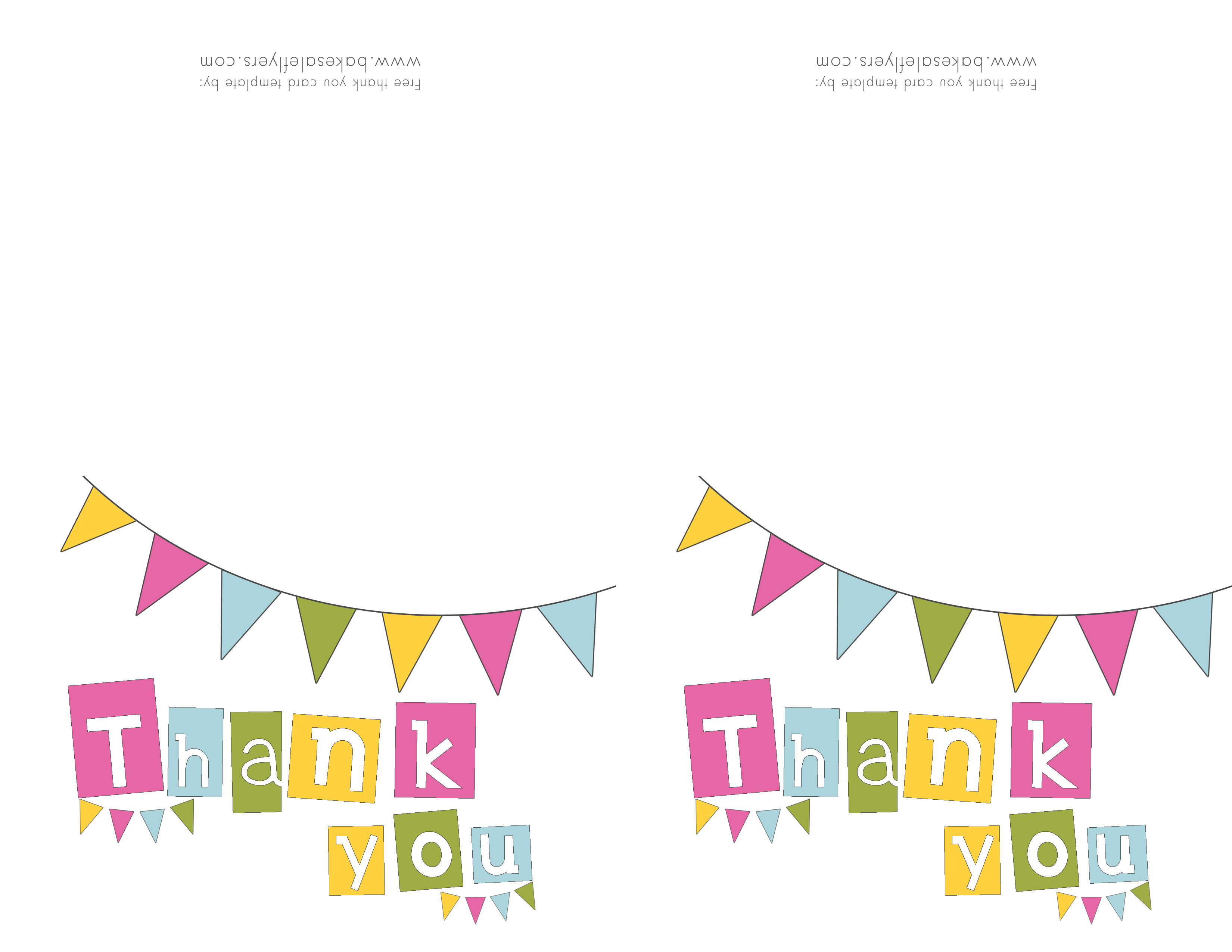 printable thank you card template