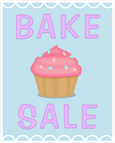 bake sale poster printable