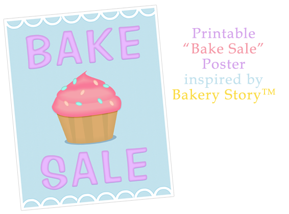 bake sale sign template