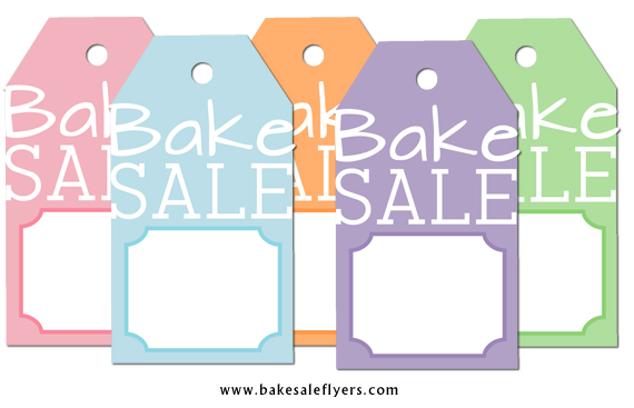 free printable bake sale tags